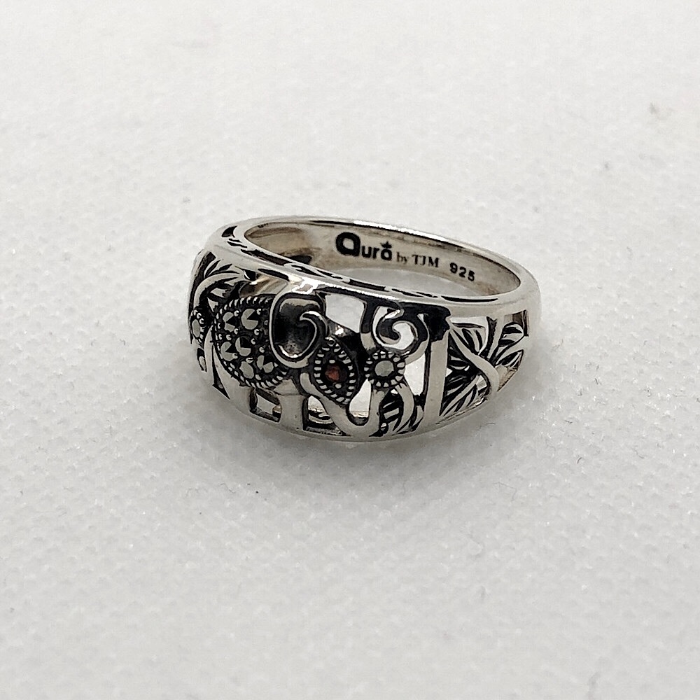 .925 Boho Elephant Ring